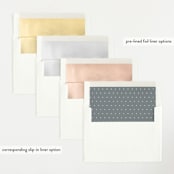 "Canvas" - Birth Announcements in Moon by Megan Davis - Envelope Liner Options