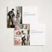 "Quartzite" - Birth Announcements in Noir by Wildfield Paper Co - Interior Options