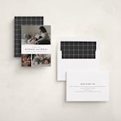 "Quartzite" - Birth Announcements in Noir by Wildfield Paper Co - Assembled
