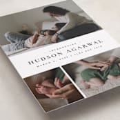 "Quartzite" - Birth Announcements in Noir by Wildfield Paper Co - Detail