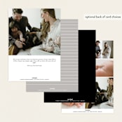 "Type Mix" - Birth Announcements in Ink by Carolyn MacLaren - Back of Card Options
