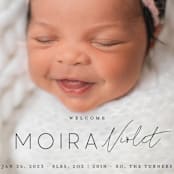 "Type Mix" - Birth Announcements in Ink by Carolyn MacLaren - Detail