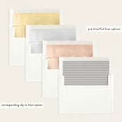 "Type Mix" - Birth Announcements in Ink by Carolyn MacLaren - Envelope Liner Options