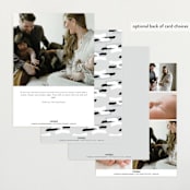 "Lift" - Birth Announcements in Ash by Lehan Veenker - Back of Card Options