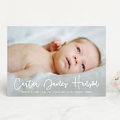 "Cuddle" - Birth Announcements in Cloud by Susan Asbill - Front