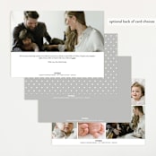 "Cuddle" - Birth Announcements in Cloud by Susan Asbill - Back of Card Options