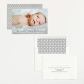 "Cuddle" - Birth Announcements in Cloud by Susan Asbill - Assembled