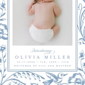 "Dreamy Garden" - Birth Announcements in Cloud by Teju Reval - Detail