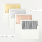 "Double Take" - Birth Announcements in Baby Powder by Hooray Creative - Envelope Liner Options