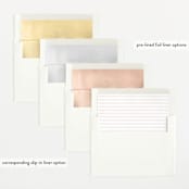"Modern Collection" - Birth Announcements in Blush by Carolyn MacLaren - Envelope Liner Options