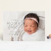 "Type Mix" - Birth Announcements in Ink by Carolyn MacLaren - Front