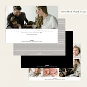"Type Mix" - Birth Announcements in Ink by Carolyn MacLaren - Back of Card Options