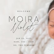 "Type Mix" - Birth Announcements in Ink by Carolyn MacLaren - Detail