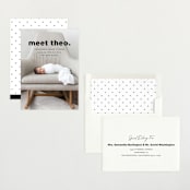 "Simple Statement" - Birth Announcements in Onyx by Erica Krystek - Assembled