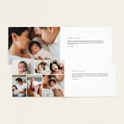 "Classically Stated" - Birth Announcements in Sugar by Sara Hicks Malone - Interior Options