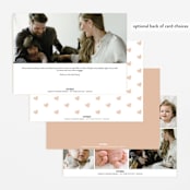 "Camellia" - Birth Announcements in Camellia by Blustery August - Back of Card Options