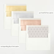"Vintage" - Birth Announcements in Fog by Sara Hicks Malone - Envelope Liner Options