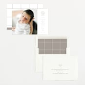 "Tarrytown" - Birth Announcements in Fawn by Megan Davis - Assembled