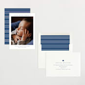 "Simple name" - Birth Announcements in Cobalt by Stacey Meacham - Assembled