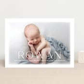 "Frosted Frame" - Birth Announcements in Sugar by Jessica Williams - Front