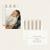 "Stacked Name" - Birth Announcements in Cloud by Alethea and Ruth - Assembled