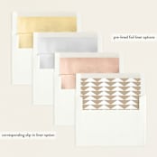 "Stacked Name" - Birth Announcements in Cloud by Alethea and Ruth - Envelope Liner Options