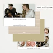 "cover" - Birth Announcements in Cream by Vivian Yiwing - Back of Card Options