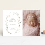 "Dottie" - Birth Announcements in Sweet Pea by Erin L. Wilson - Front