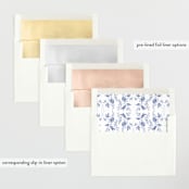 "Daisy Toile" - Birth Announcements in Bluebird by Susan Zinader - Envelope Liner Options