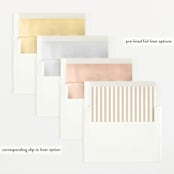 "Trio Overlay" - Birth Announcements in Sand by Carolyn MacLaren - Envelope Liner Options