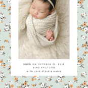 "Spring Gardens" - Birth Announcements in Mojito by Sherley Ferreira - Detail