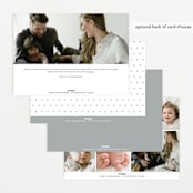 "Baby Classic" - Birth Announcements in Cloud by Carolyn MacLaren - Back of Card Options