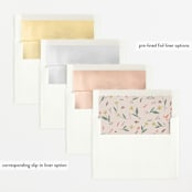 "Little Friends" - Birth Announcements in Buttercream by Vera Lim - Envelope Liner Options