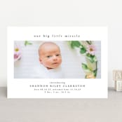 "Big little miracle" - Birth Announcements in Puddle by Lea Delaveris - Front