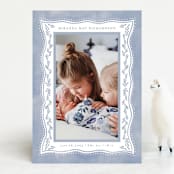 "Baby Frame" - Birth Announcements in Cornflower by Chris Griffith - Front
