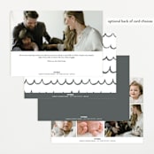 "Special Name" - Birth Announcements in Slate by Shirley Lin Schneider - Back of Card Options