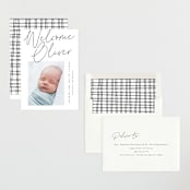 "Simply" - Birth Announcements in Noir by AK Graphics - Assembled