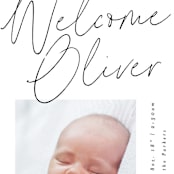 "Simply" - Birth Announcements in Noir by AK Graphics - Detail