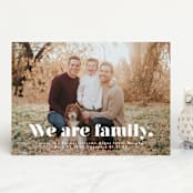 "We Are Family" - Birth Announcements in Cotton by Corinne Malesic - Front
