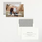 "We Are Family" - Birth Announcements in Cotton by Corinne Malesic - Assembled