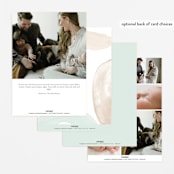 "Shapes and Colors" - Birth Announcements in Wanderlust by Pixel and Hank - Back of Card Options