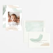 "Shapes and Colors" - Birth Announcements in Wanderlust by Pixel and Hank - Assembled