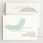 "Shapes and Colors" - Birth Announcements in Wanderlust by Pixel and Hank - FREE Recipient Addressing