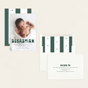 "Boldly Named" - Birth Announcements in Forest by Anna Elder - Assembled