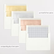 "Soft plaid" - Birth Announcements in Cement by Stacey Meacham - Envelope Liner Options