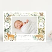 "Jungle Friends" - Birth Announcements in Jungle by Morgan Ramberg - Front