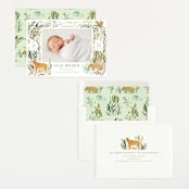 "Jungle Friends" - Birth Announcements in Jungle by Morgan Ramberg - Assembled