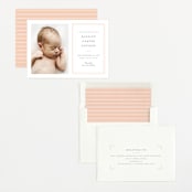 "Name Plate" - Birth Announcements in Melon by Stacey Meacham - Assembled