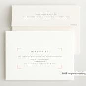 "Name Plate" - Birth Announcements in Melon by Stacey Meacham - FREE Recipient Addressing