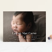 "Heart" - Birth Announcements in Blush by Pixel and Hank - Front
